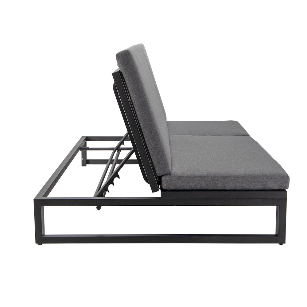 Chelsea Convertible Lounge Reclining Double Chaise With Cushions. Picture 12