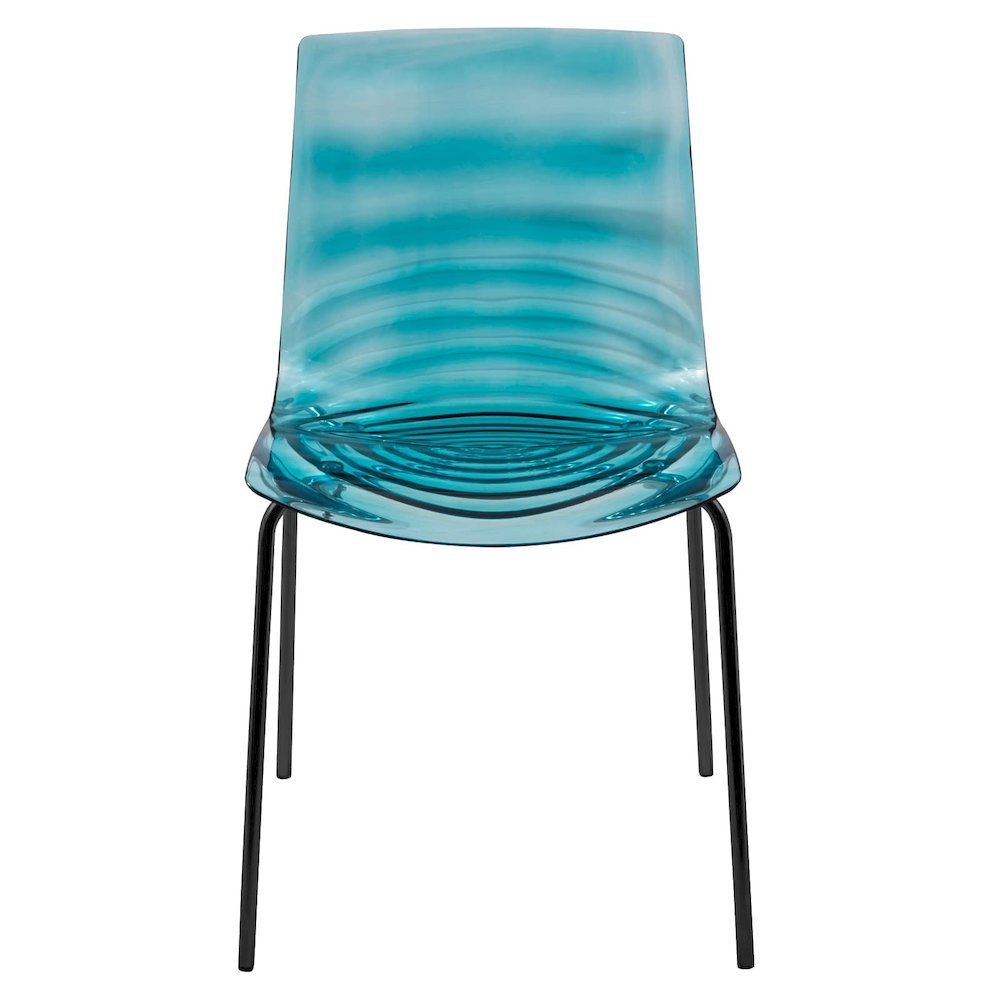 Astor Water Ripple Design Dining Chair. Picture 16