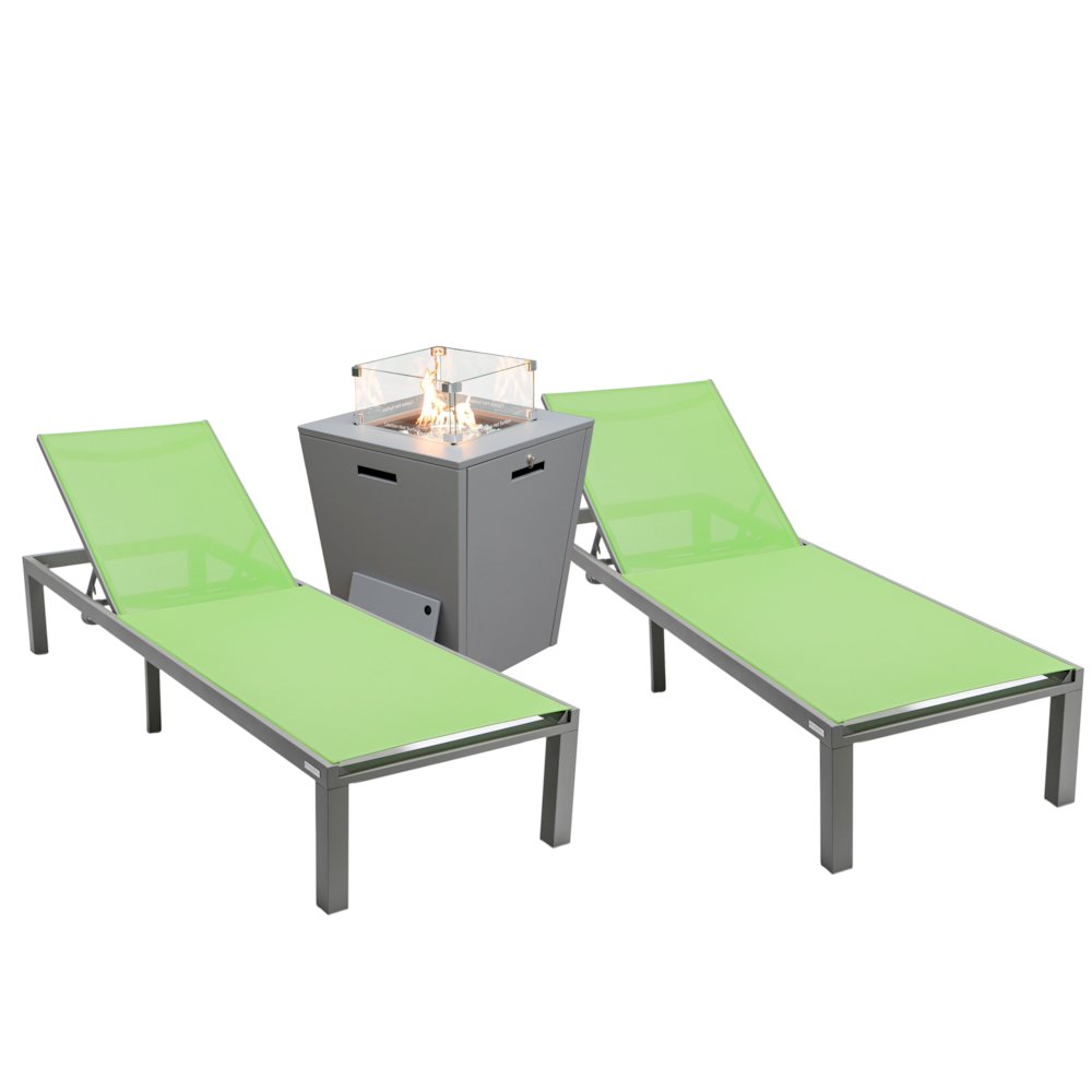 Marlin Modern Aluminum Outdoor Patio Chaise Lounge Chair. Picture 1