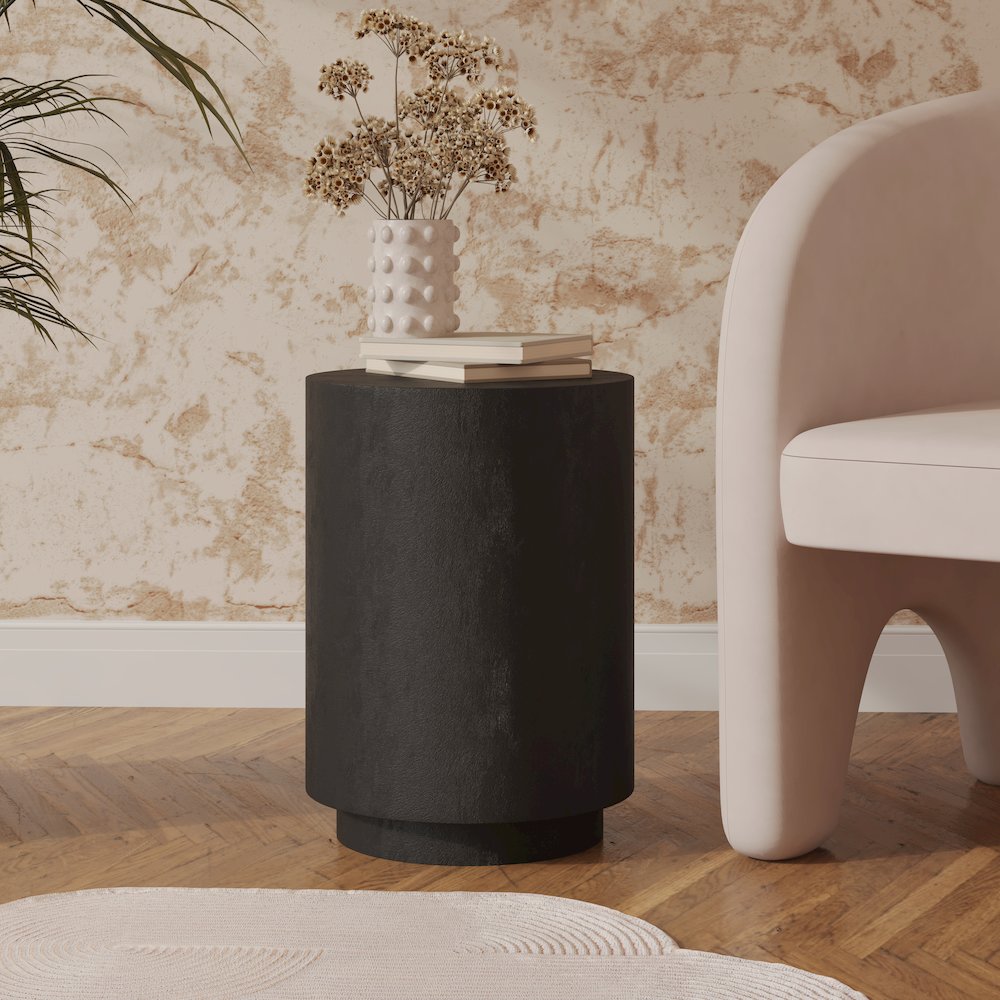Modern Side End Table Ramble Series In Black. Picture 6