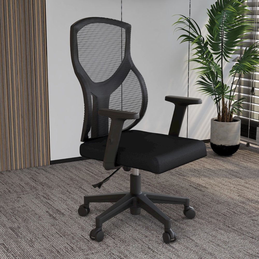 Office Glen Series Office Task Chair In Black. Picture 10