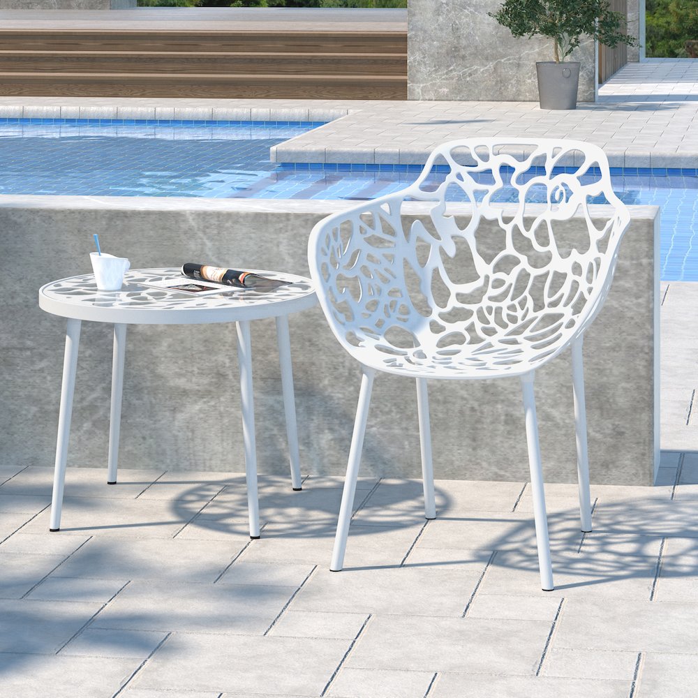 Modern Devon Aluminum Armchair. Picture 2