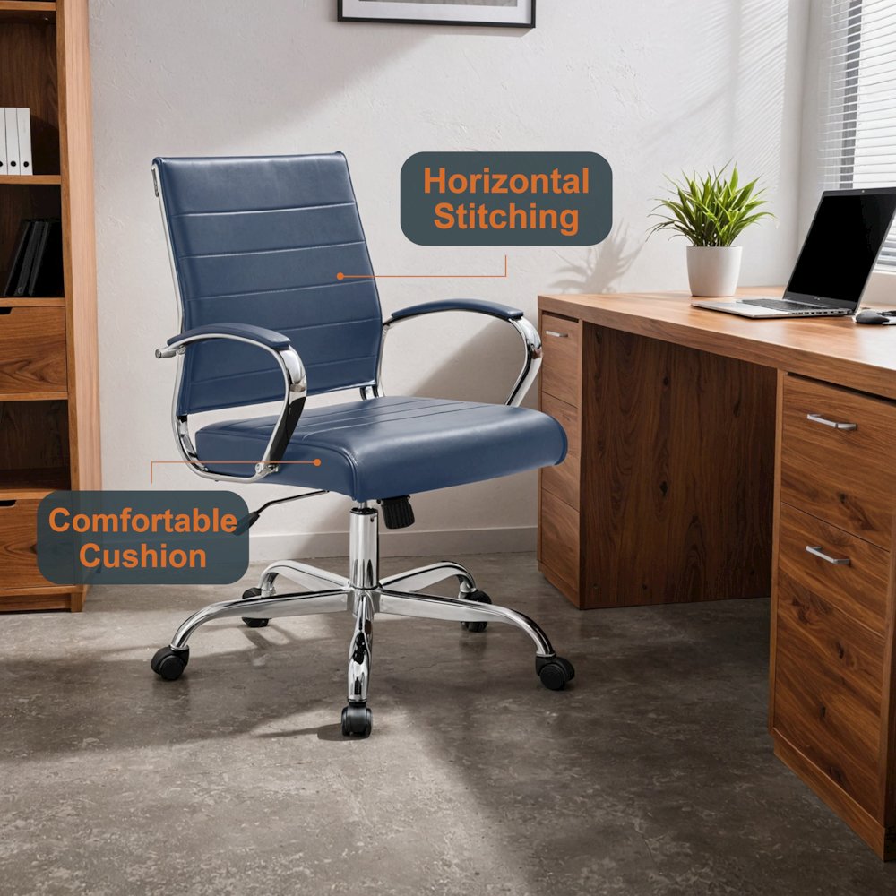 Benmar Leather Office Chair. Picture 18