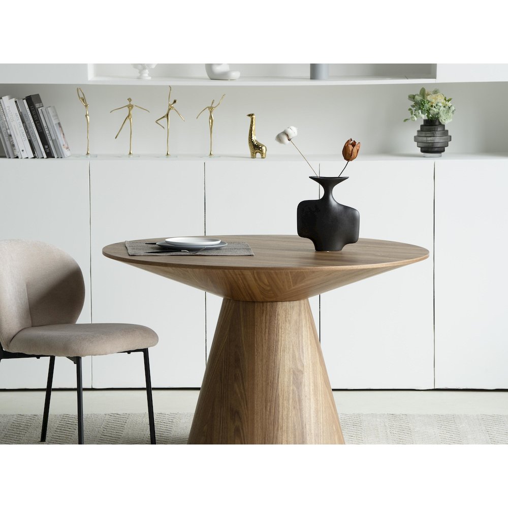 Fynix Collection Modern Dining Table In Natural Wood. Picture 26