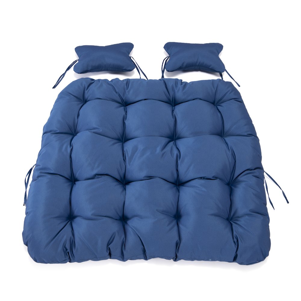 Wicker 2 Person Double Folding Hanging Egg Swing Cushion. Picture 5