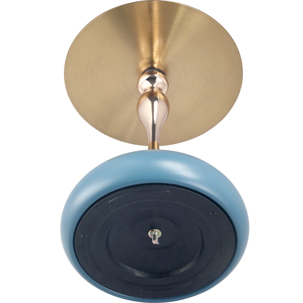Savoy Collection Modern End Table In Blue. Picture 17