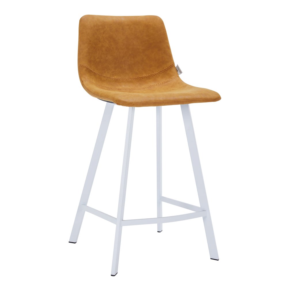 Elland - Counter stool -Light Brown-White base. Picture 6