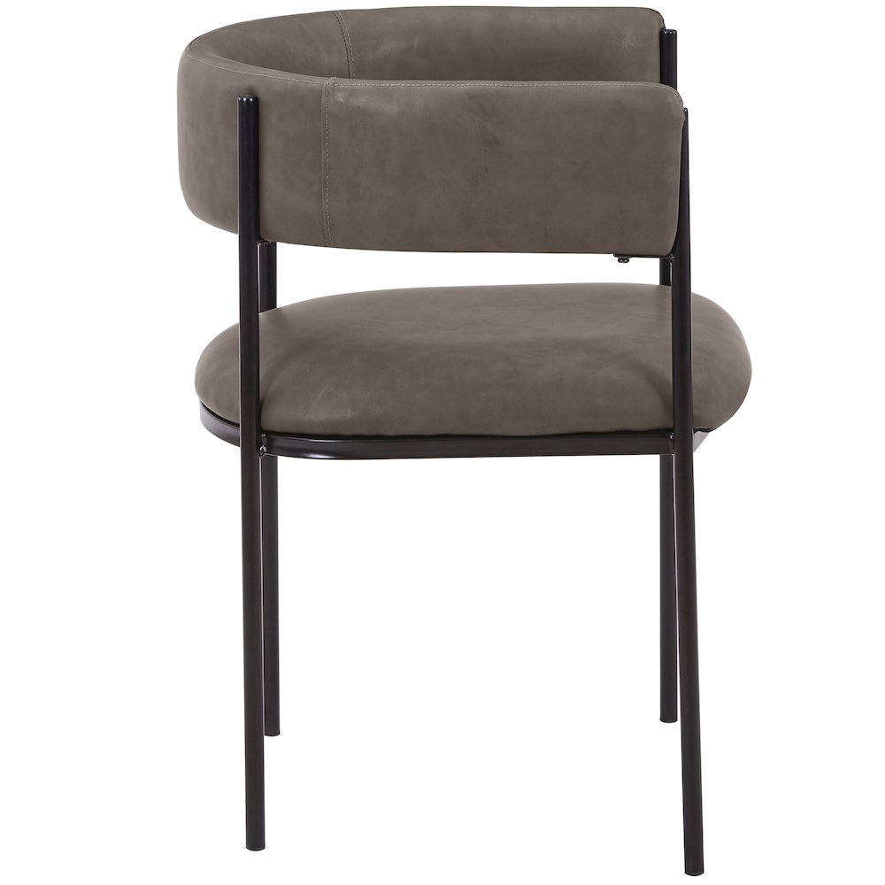 Cyril Collection Modern Chair in Charcoal. Picture 11