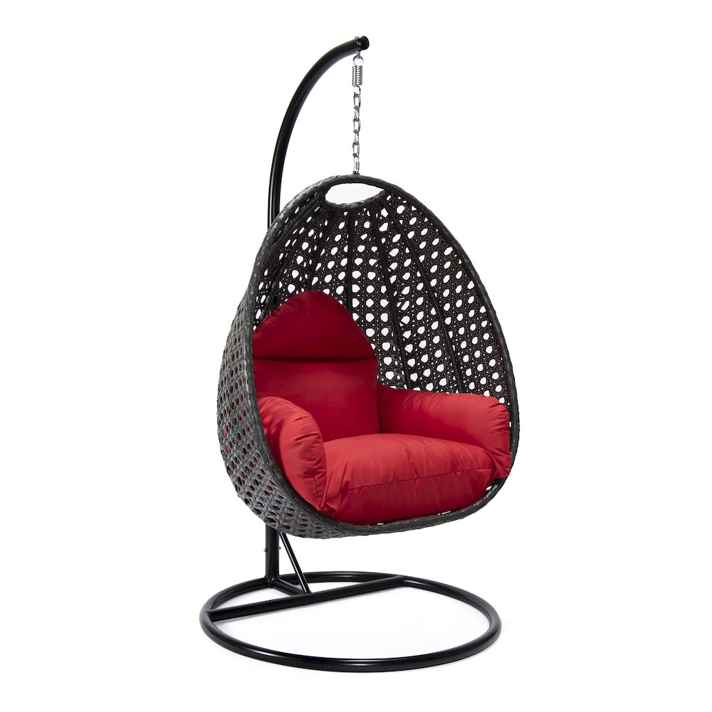 Charcoal Wicker Hanging Egg Swing Chair. Picture 1