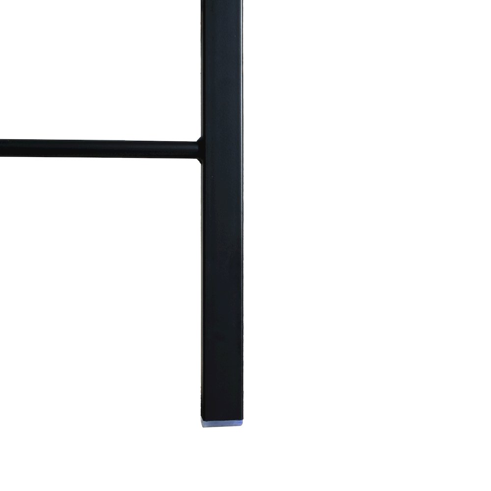 Menno Modern Acrylic Folding Chair Black Frame With Trans Black Seat Set of 2. Picture 11