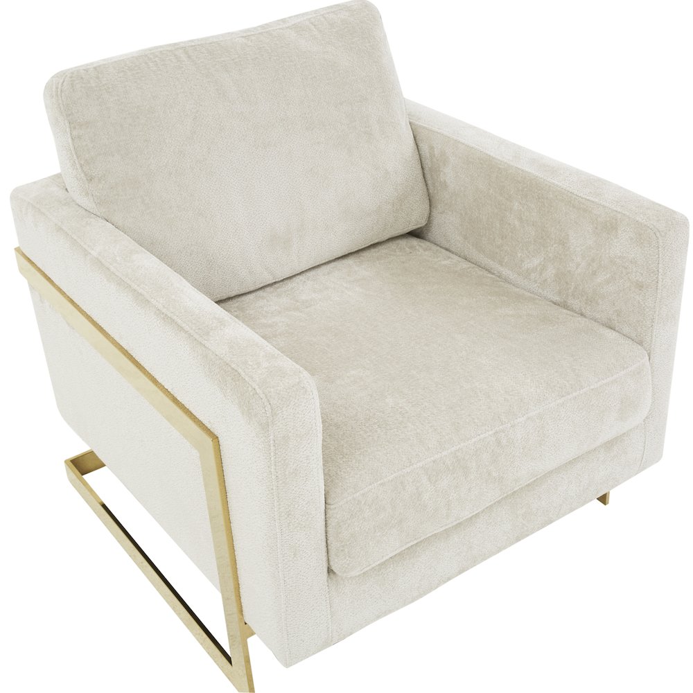 Lincoln Boucle Fabric Accent Armchair in Grey. Picture 18
