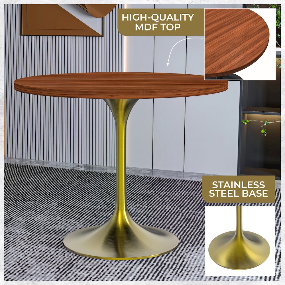 Verve Collection 36" Round Dining Table. Picture 2