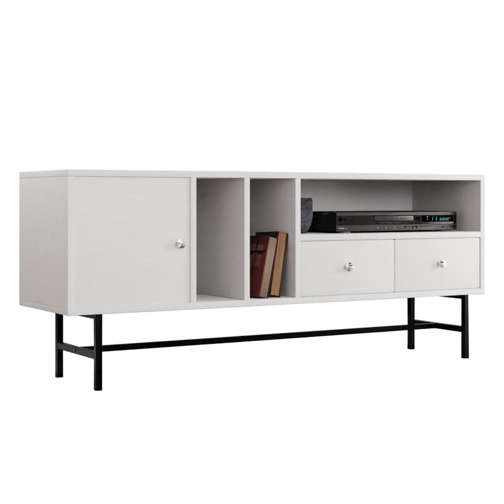 Rochester Modern Rectangular TV Stand. Picture 7