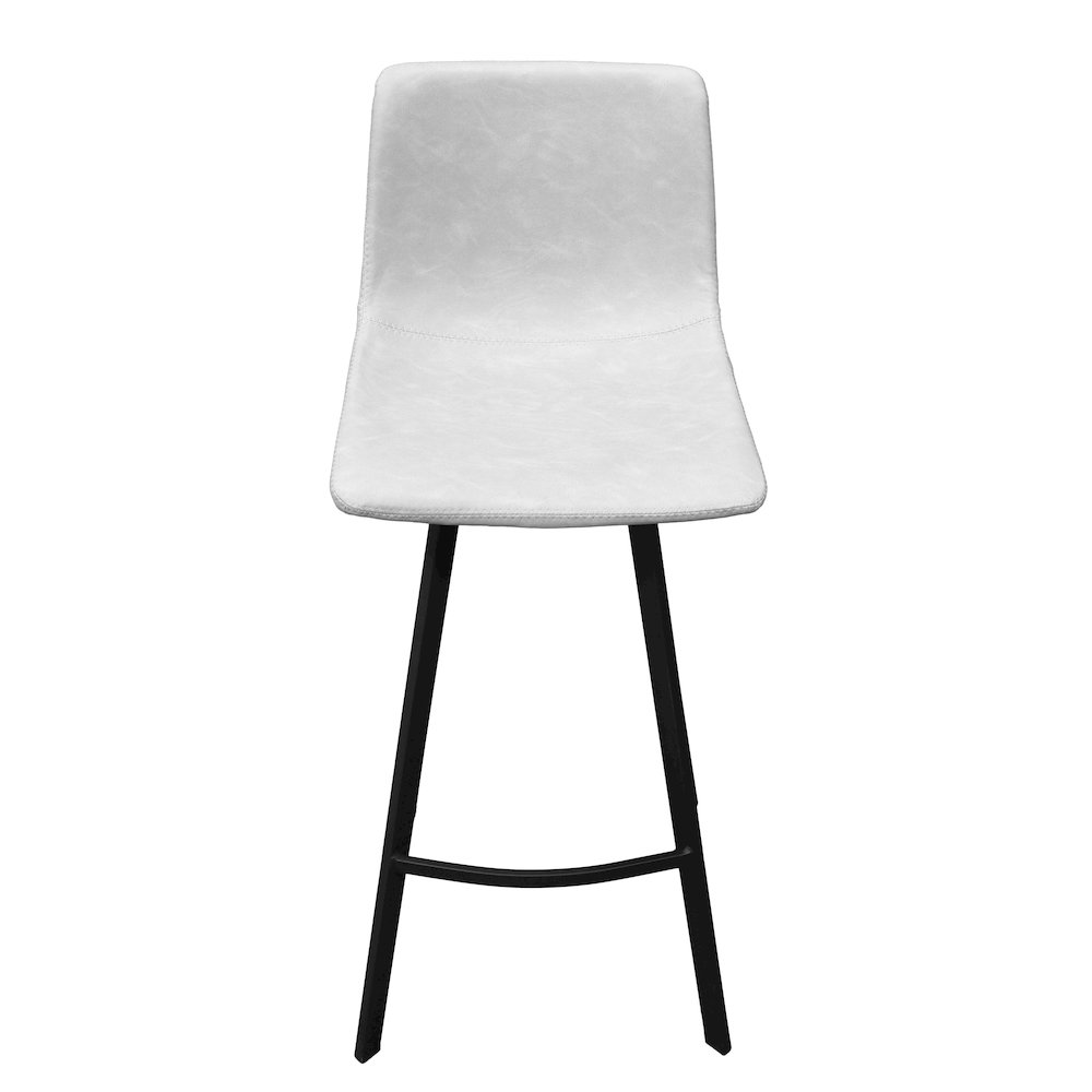 Elland Modern Upholstered Leather Bar Stool. Picture 2