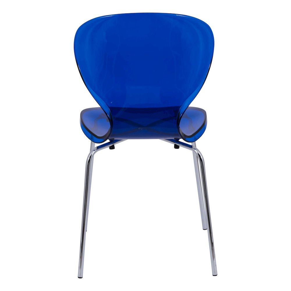 Modern Oyster Transparent Side Chair. Picture 9