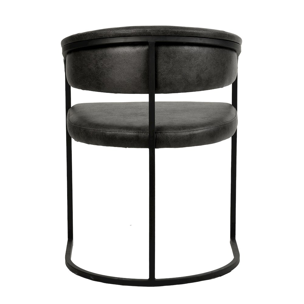 Aero Collection Modern Dining Chair in Charcoal Set of 2. Picture 6