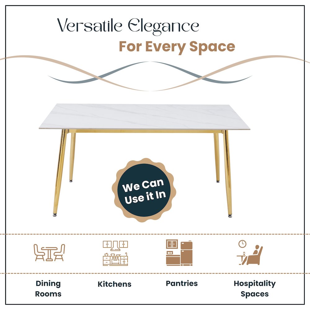 Zayle Series Modern Dining Table. Picture 14