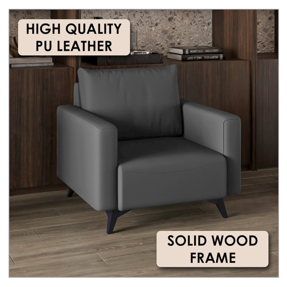 Inno Collection Single Seater Sofa In Grey. Picture 3