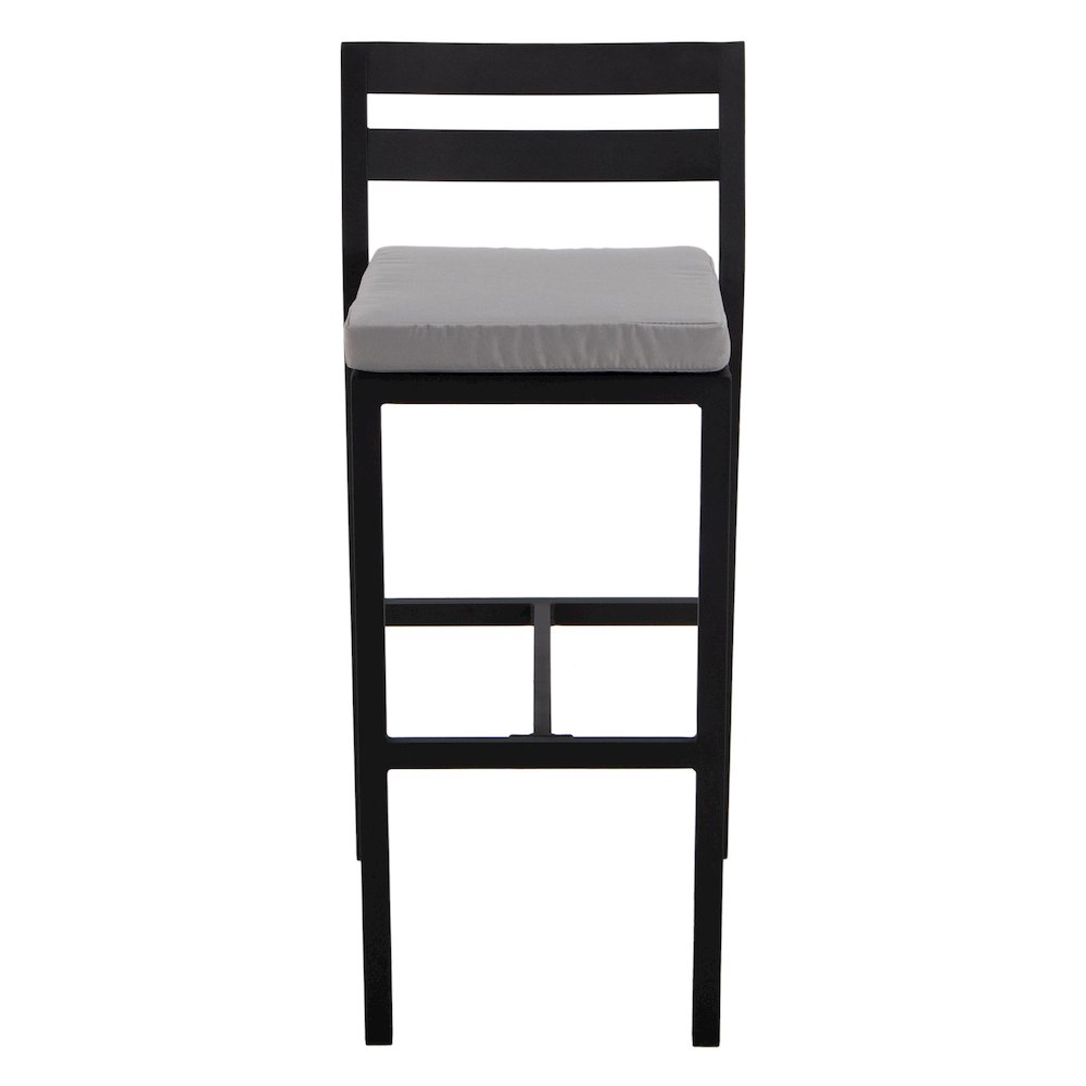 Chelsea Collection Modern Aluminum Outdoor Bar Chair Set of 2. Picture 10