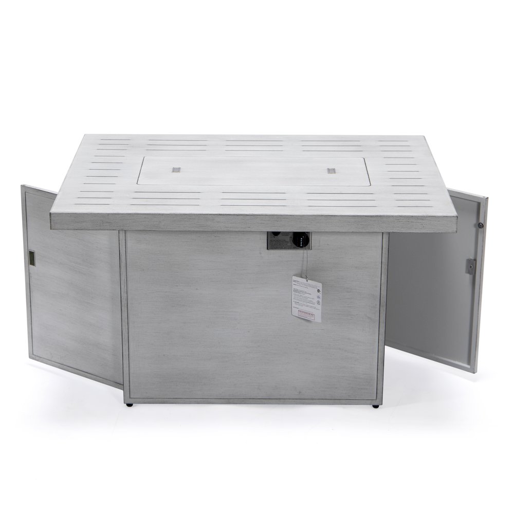 Chelsea Patio Modern Aluminum Propane Fire Pit Table. Picture 16