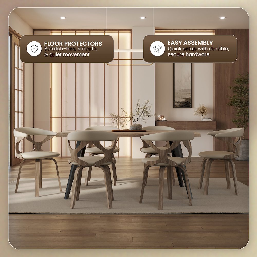 Modern Wooden Dining Chair. Picture 4