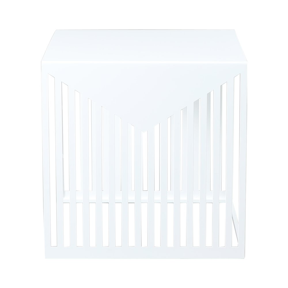 Cisco Modern Square Steel Side Table with Powder Coated Finish. Picture 11