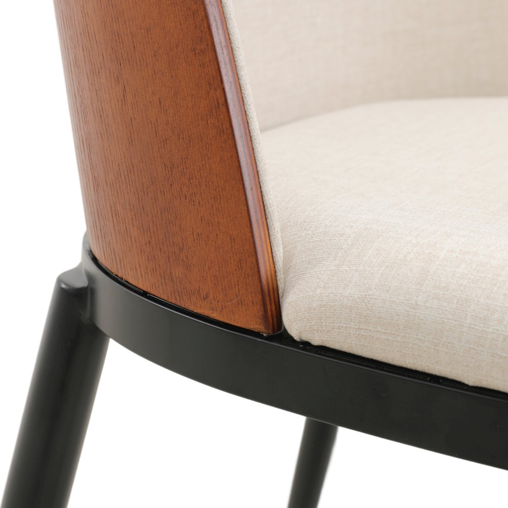Tule Mid-Century Modern Dining Side Chair Set of 4. Picture 11