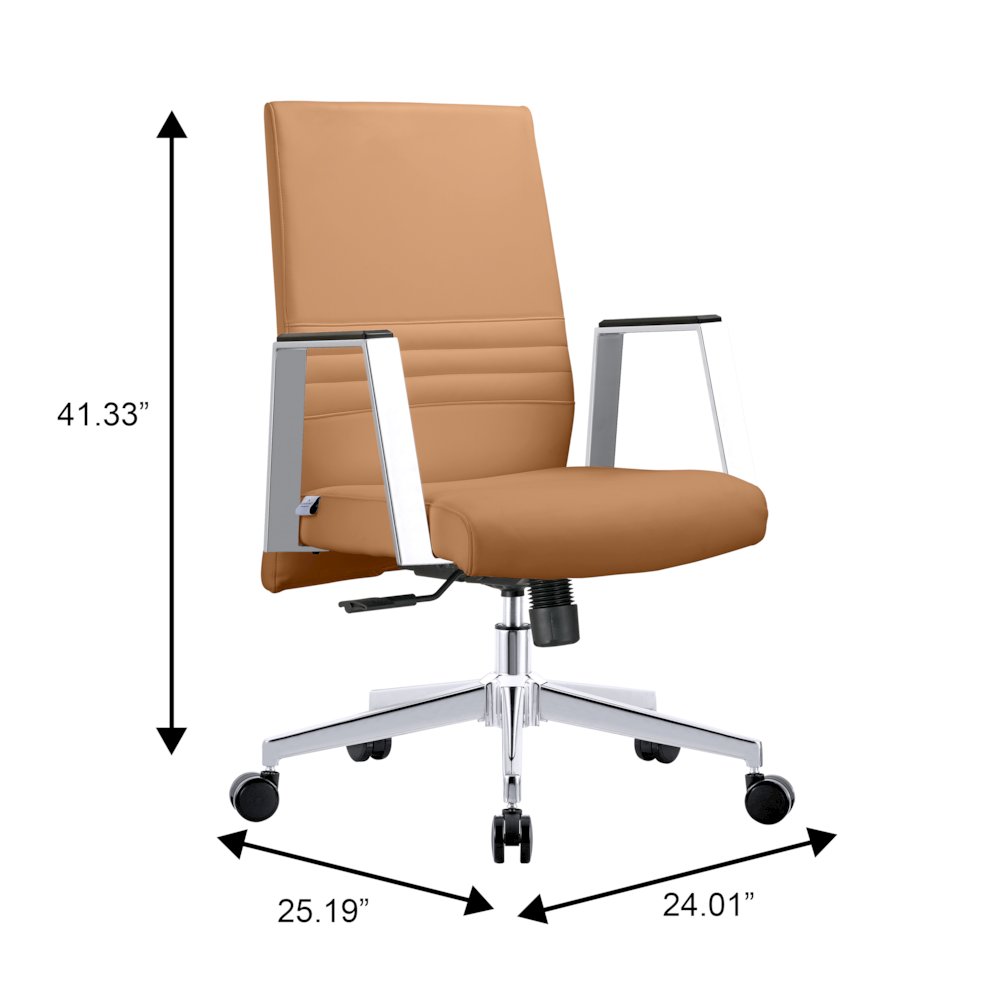 Aleen Office Chair in Acorn Brown. Picture 1