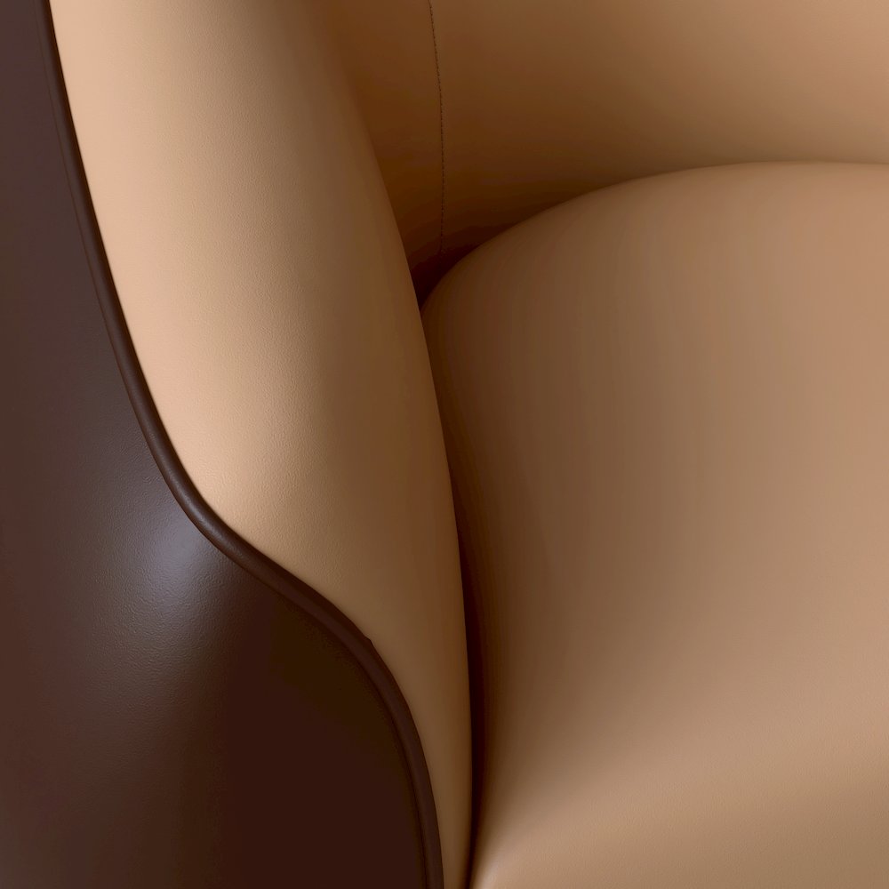 Opula Collection Single Seater Sofa In Brown. Picture 1