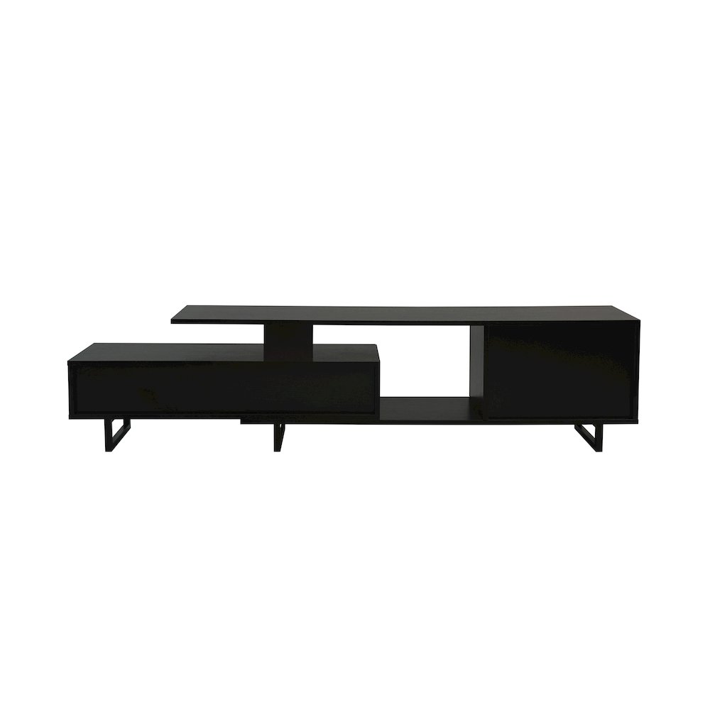 Avery Mid-Century Modern TV Stand with MDF Cabinet and Powder Coated Steel Legs. Picture 5