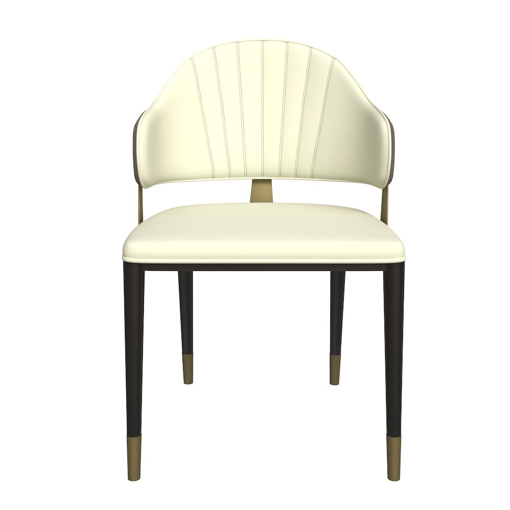 Aria Series Modern Dining Chair in Taupe Set of 4. Picture 9