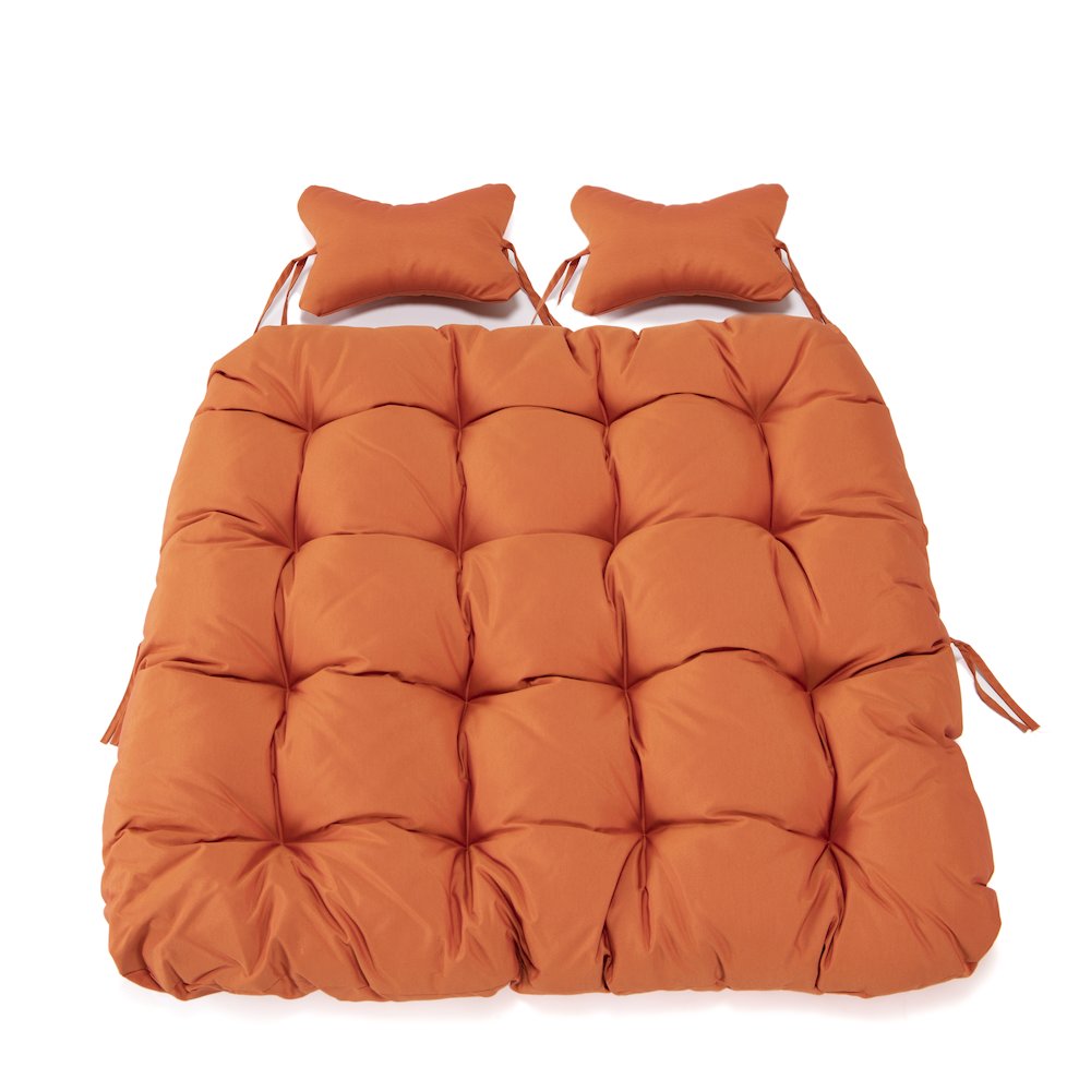 Wicker 2 Person Double Folding Hanging Egg Swing Cushion. Picture 5