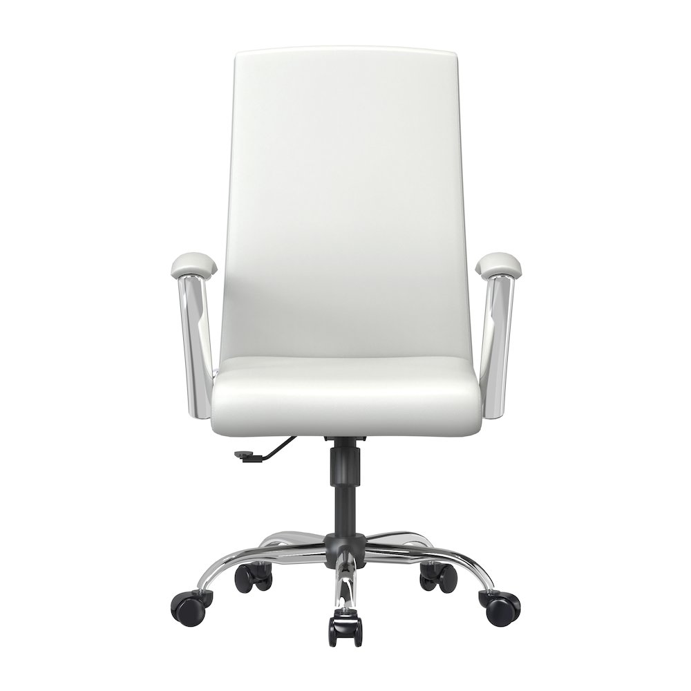 Evander Series Office Chair in White Leather. Picture 7
