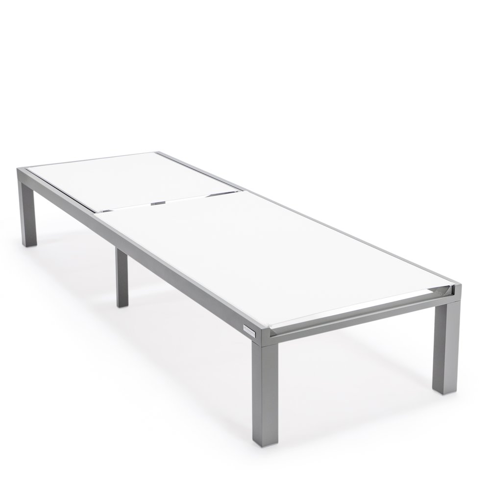 Marlin Modern Aluminum Outdoor Patio Chaise Lounge Chair. Picture 13