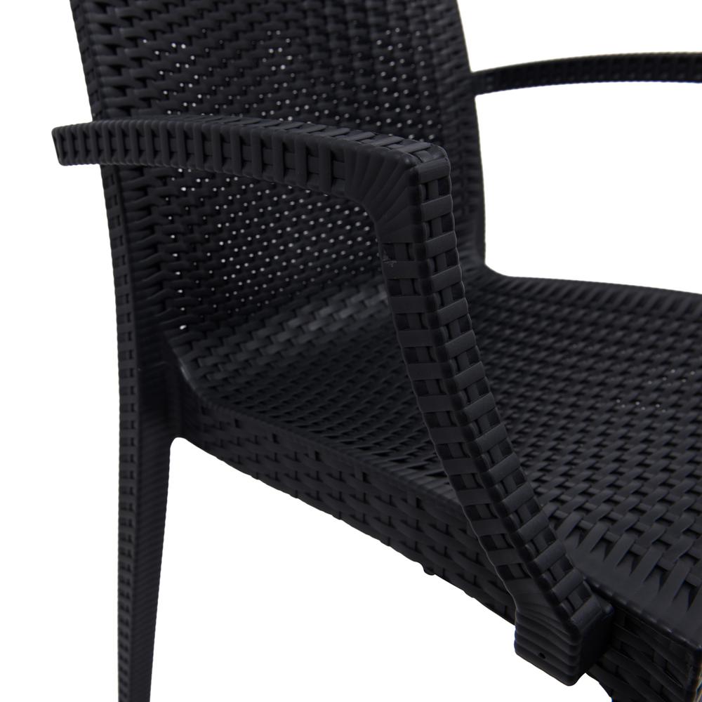Mace Mid-Century 7-Piece Rectangular Outdoor Dining Set with 4 Side Chairs. Picture 12