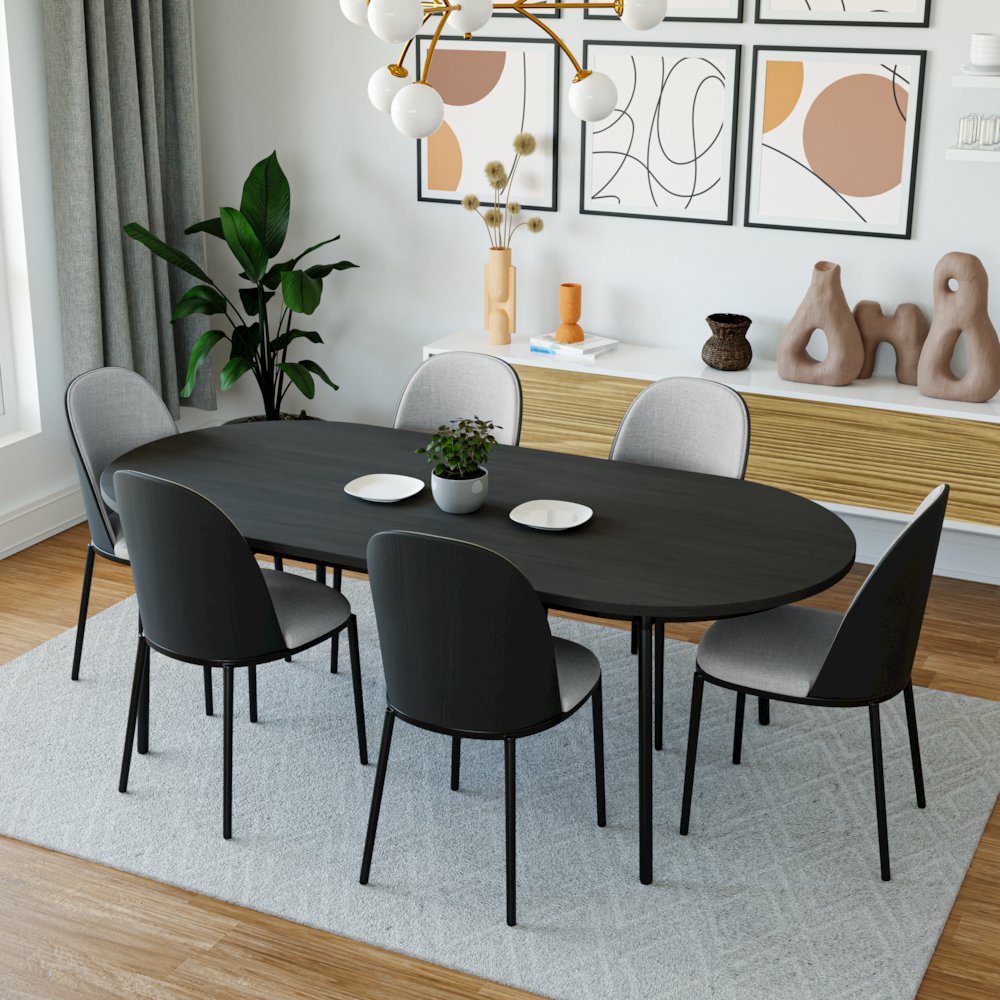 Tule Mid-Century Modern Dining Side Chair. Picture 3