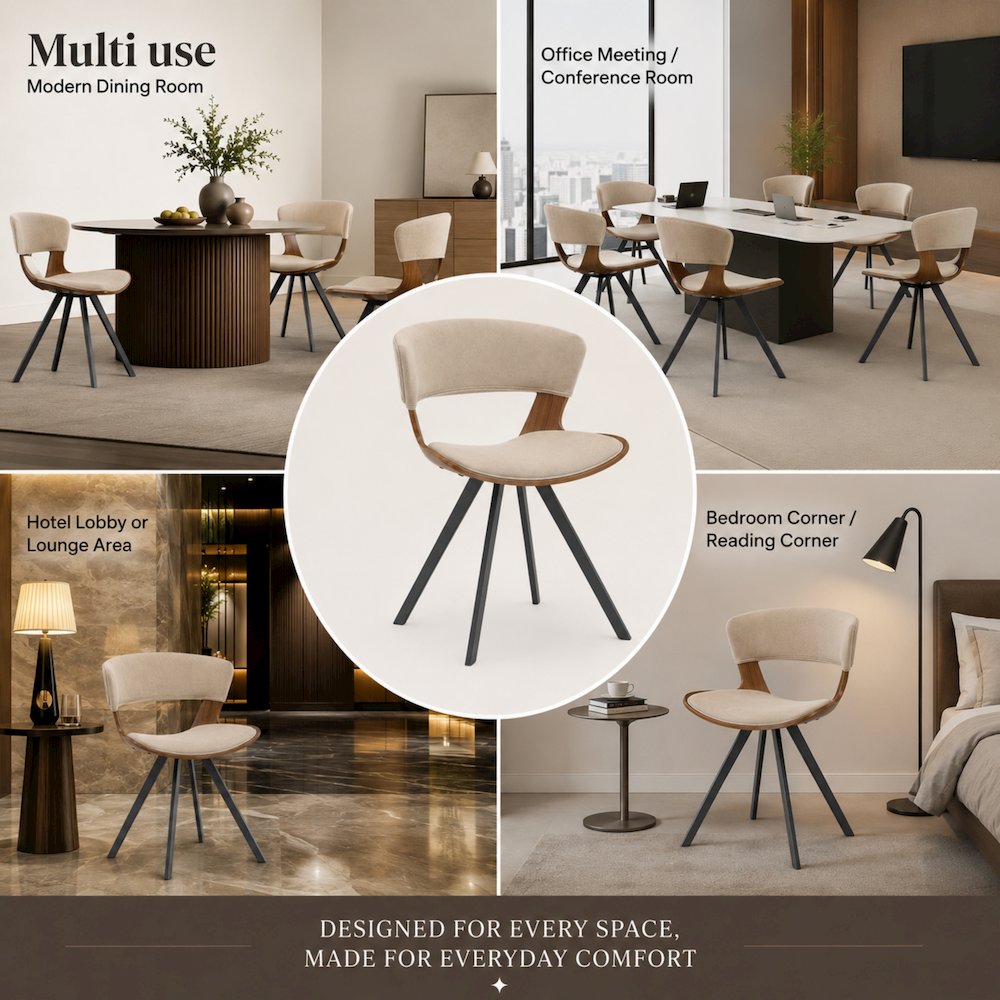Modern Oyster Transparent Side Chair Set of 2. Picture 7