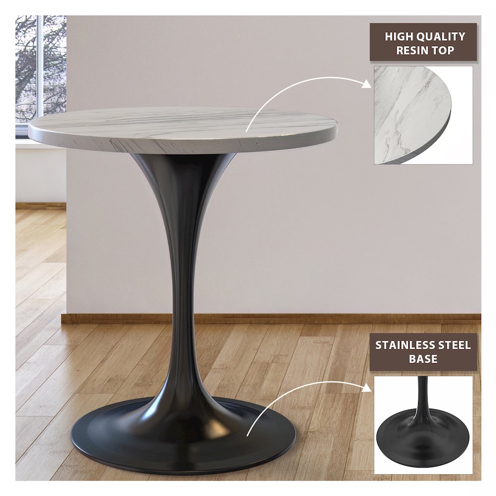 Verve Collection 27" Round Dining Table. Picture 1