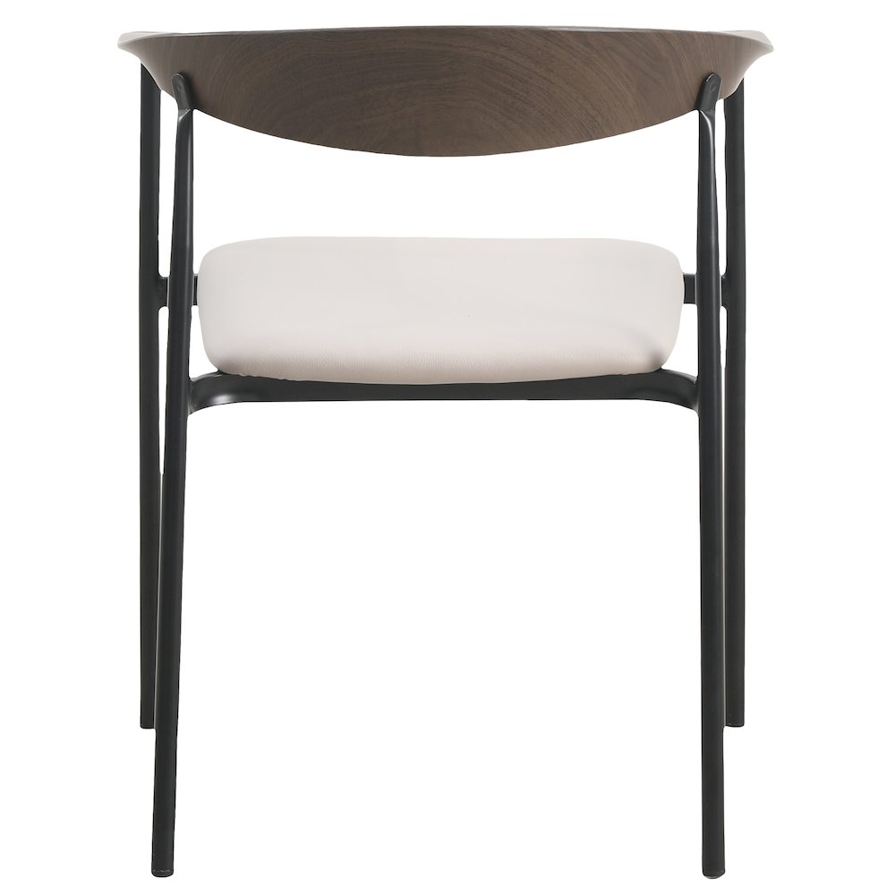 Kora Collection Modern Dining Chair in Taupe. Picture 7