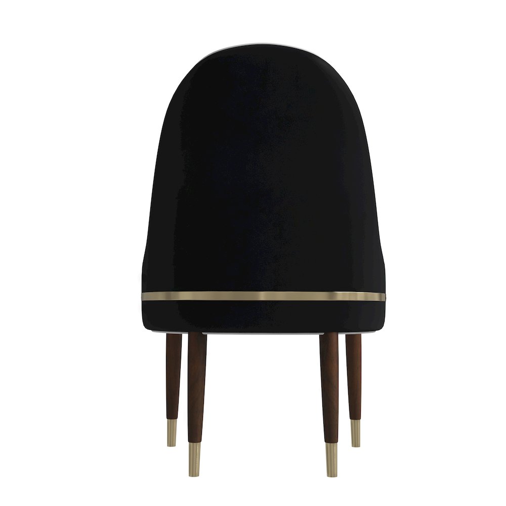 Elara Collection Wooden Dining Chair in Black/White. Picture 26
