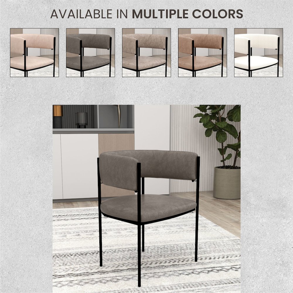 Cyril Collection Modern Chair in Charcoal. Picture 9