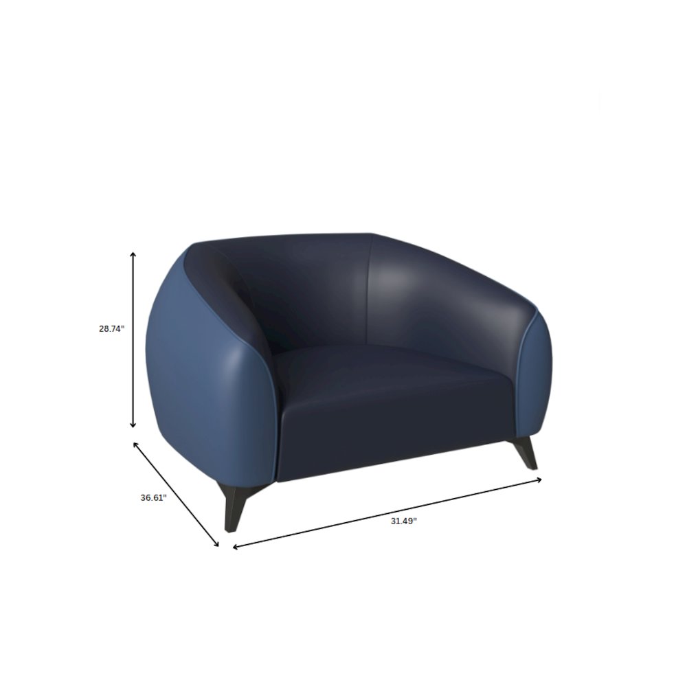 Opula Collection Single Seater Sofa In Blue. Picture 11