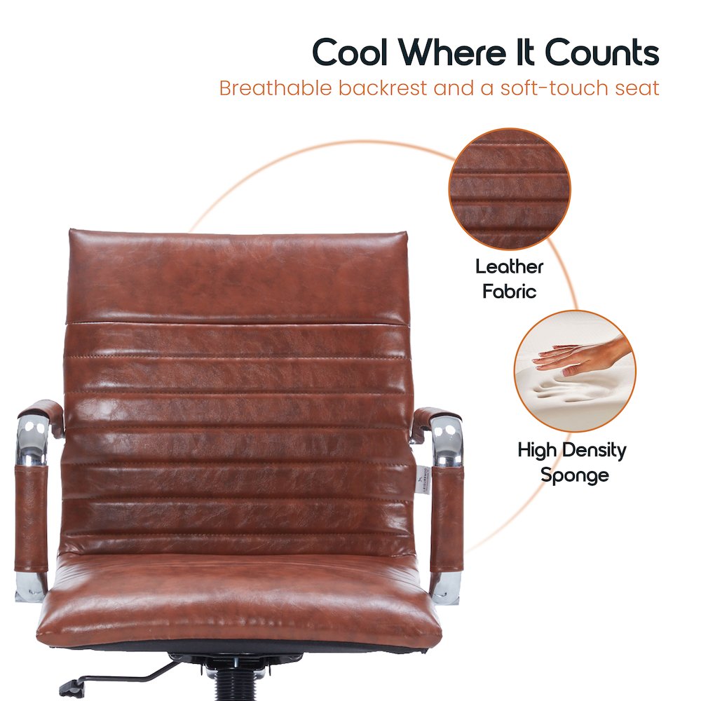 Harris Modern Adjustable Office Executive Swivel Chair Task Office Chair. Picture 11