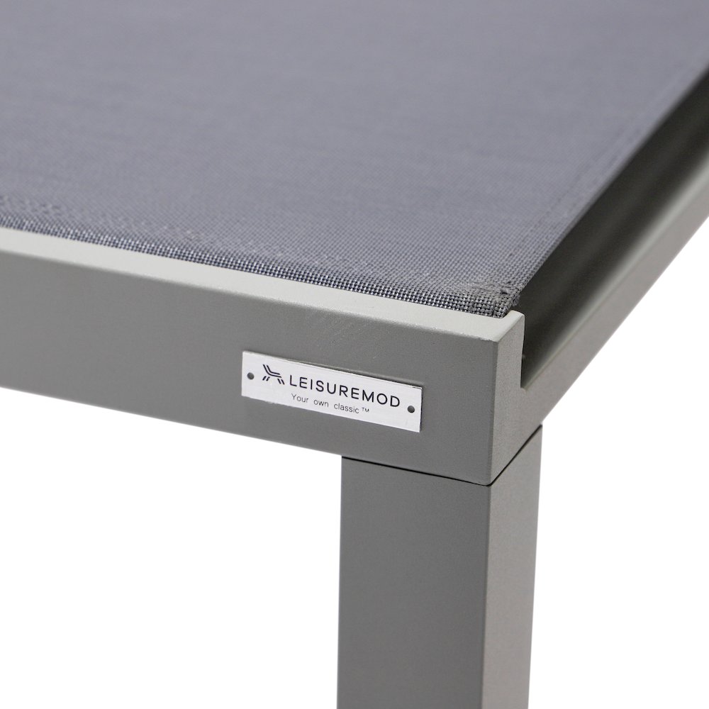 Marlin Patio Chaise Lounge Chair With Grey Aluminum Frame. Picture 17