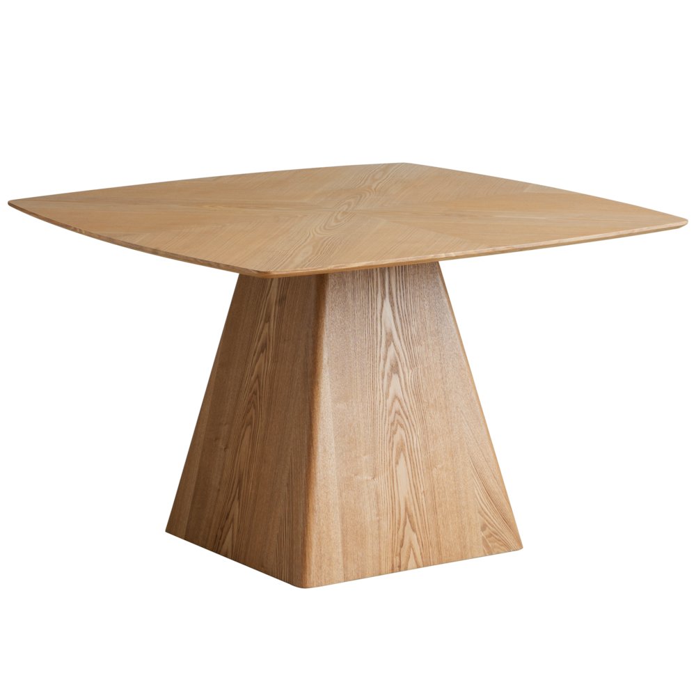 Zephry Collection Modern Dining Wooden Square Dining Table in Natural Wood. Picture 9