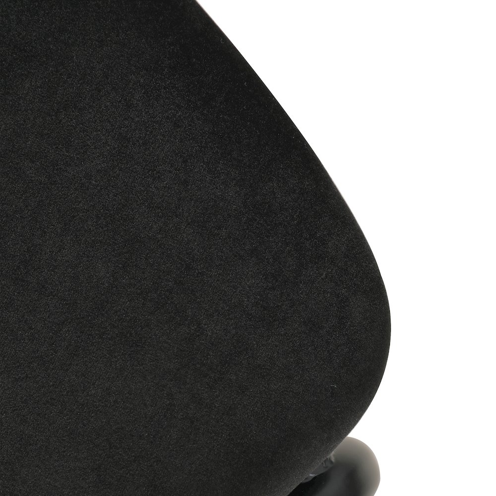 Ervilla Mid-Century Modern Wicker Bar Stool in Black. Picture 14
