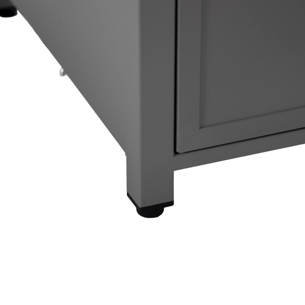 Walbrooke Patio Square Fire Pit and Tank Holder in Grey. Picture 18