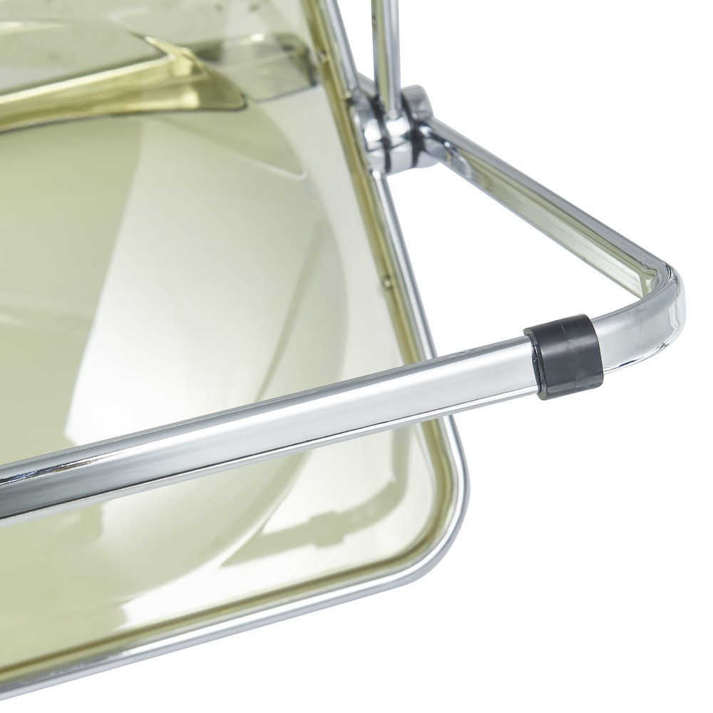 Lawrence Acrylic Folding Chair With Metal Frame. Picture 20