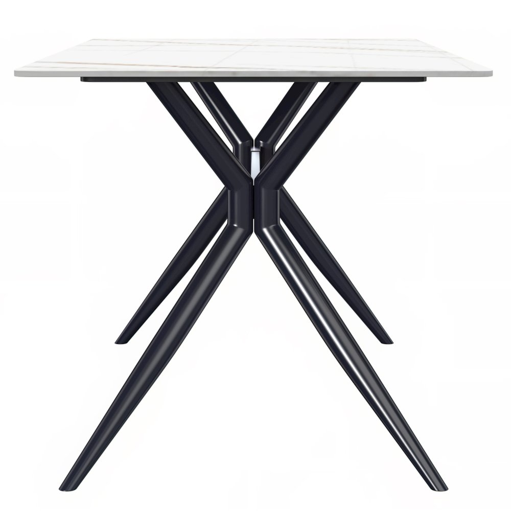 7-Piece Dining Set Rectangular Sintered Stone Dining Table. Picture 12