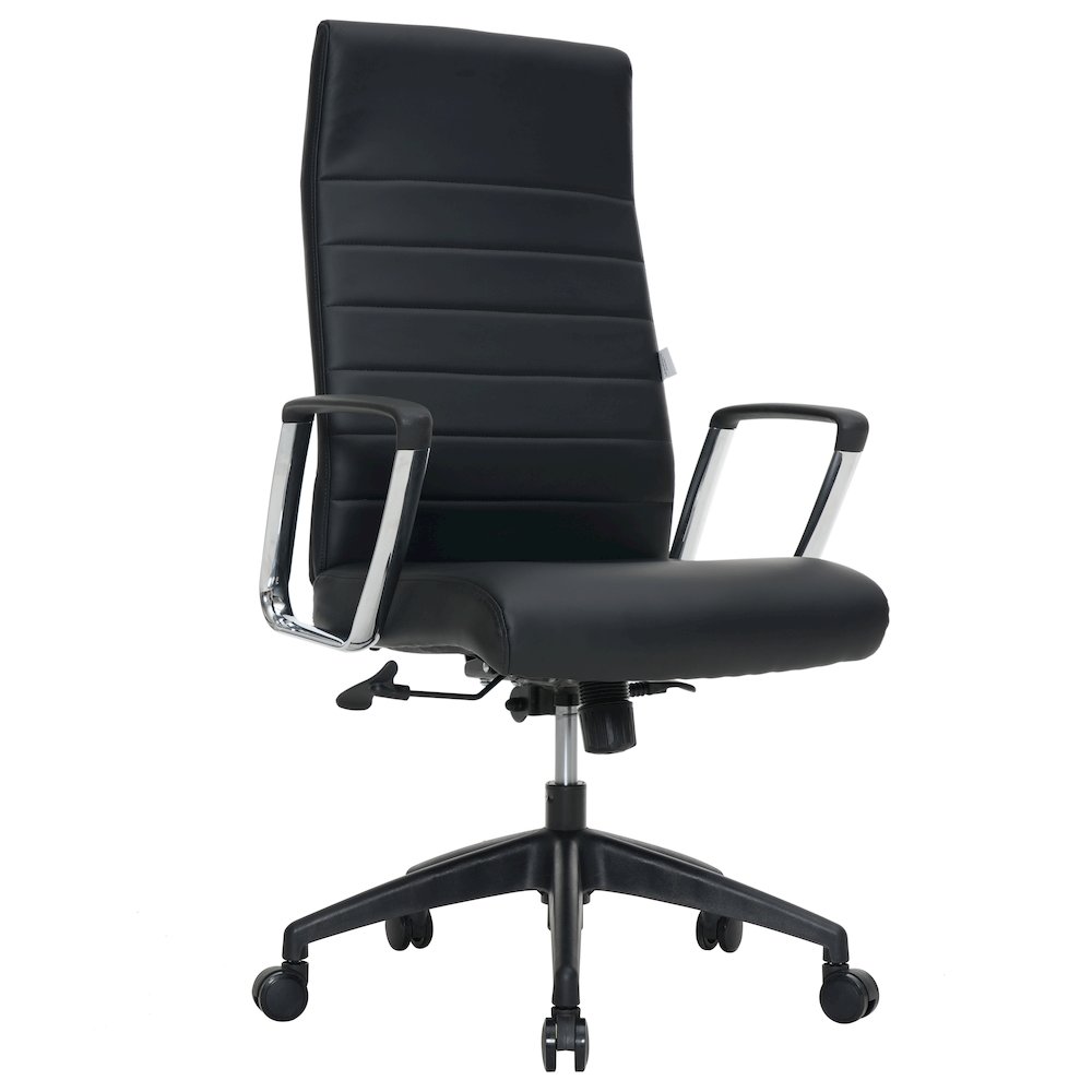 Hilton Modern High-Back Leather Office Chair. Picture 4